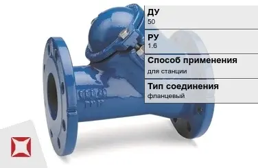 Клапан обратный чугунный ERA 50 мм ГОСТ 33423-2015 в Таразе